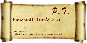 Poczkodi Terézia névjegykártya