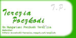 terezia poczkodi business card